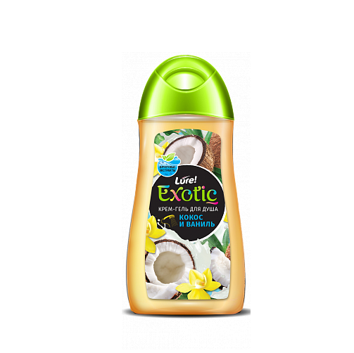 Гель для душа LureExotic 300мл. Кокос и Ваниль (флакон/бушон)
