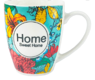 Кружка 360мл. фарфор. HOME 260033***