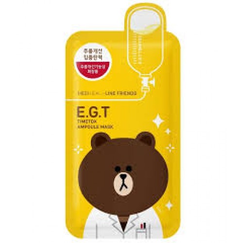 Маска д/лица Mediheal Line Friends E.G.T Timetox Ampoule Антивозрастная