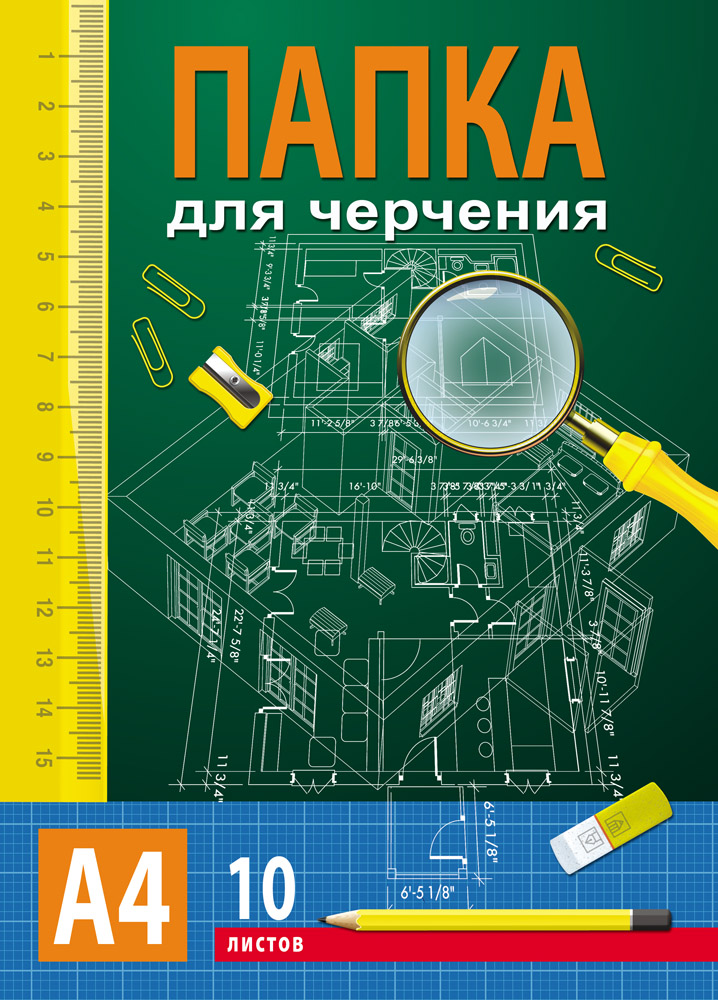 Папка д/черч. А4 10л. TM"Profit"