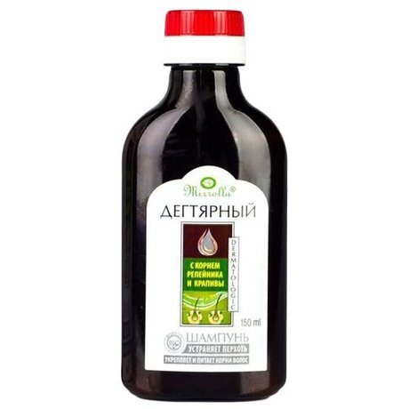 Шампунь Миролла 150мл. дегтярный Репейник и крапива