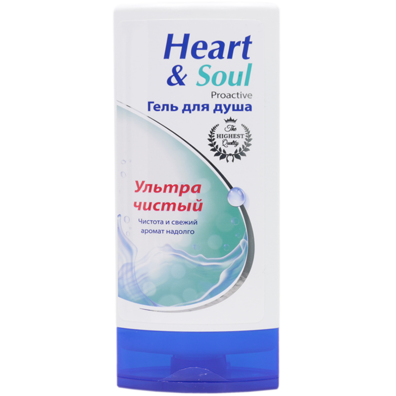 Гель для душа HEART & SOUL 250мл. Ультра чистый