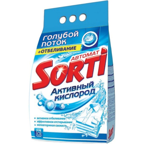 Стир.порошок Сорти авт. 6кг. Активный кислород (2)