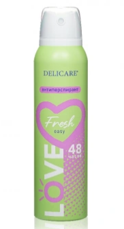Дез. спрей Delicare Love 150мл. Fresh Easy (24)