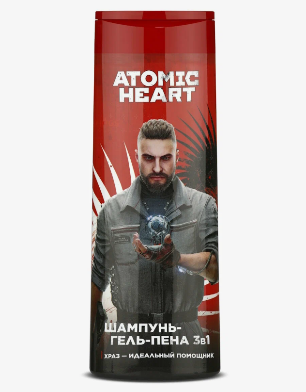 Шампунь Atomic Heart 400мл. муж. 3в1 Увлажняющий (6)