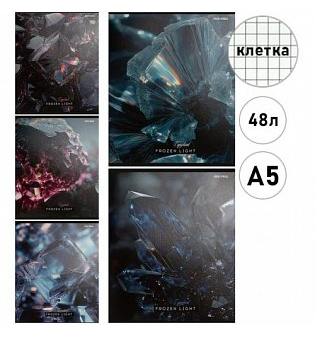 Тетрадь 48л. КЛ. ПрофПресс Завораживающие кристаллы (100)