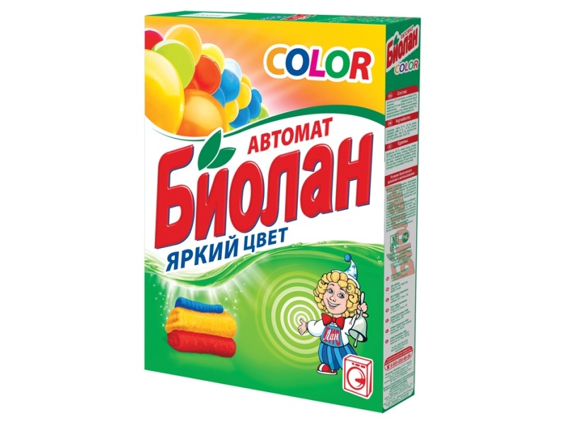 Стир.порошок Биолан авт. 350гр. Колор (24)