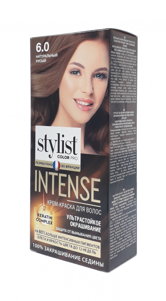 Краска д/волос STYLIST COLOR PRO INTENSE 6.0 Натуральный русый (17)