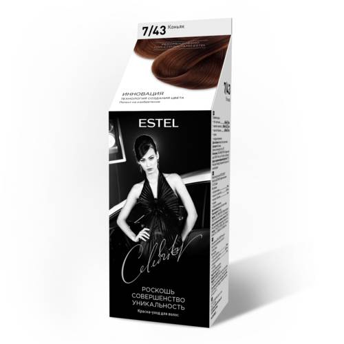 Краска д/волос Estel Celebrity 7/43 Коньяк