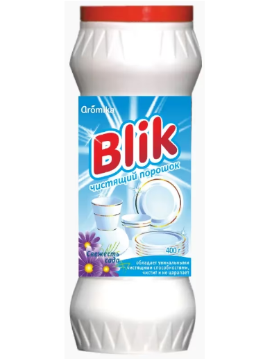 Ср-во Аромика 400г. Blik чист.порошок Свежесть сада (20)