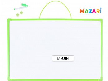 Доска 35*50 Магнитно-маркерная Mazari двустор. +маркер+ ластик+ магнит 2шт.