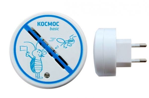 Отпугиватель комаров Космос 220В KOC_GH323 Мощность: 0.5Вт  Частота: 7 кГц, Площадь покрытия 30 м2