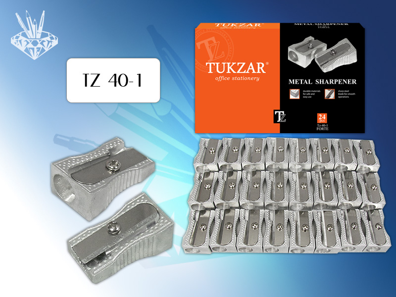 Точилка мет. 1отв. Tukzar (уп.24шт.)