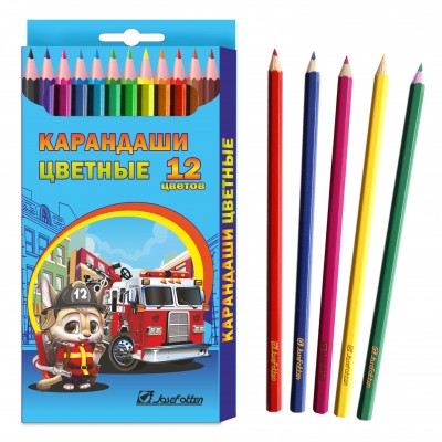 Набор цв. карандашей 12цв. Спасатели 7303С-12