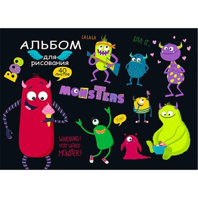 Альбом д/рис. 40л. ТМ"Profit" Монстрики
