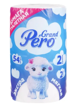 Туалетная бумага Pero Grand 2сл. 2рул. Белая (10)