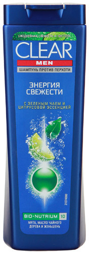 Шампунь CLEAR 200мл муж. Энергия свежести