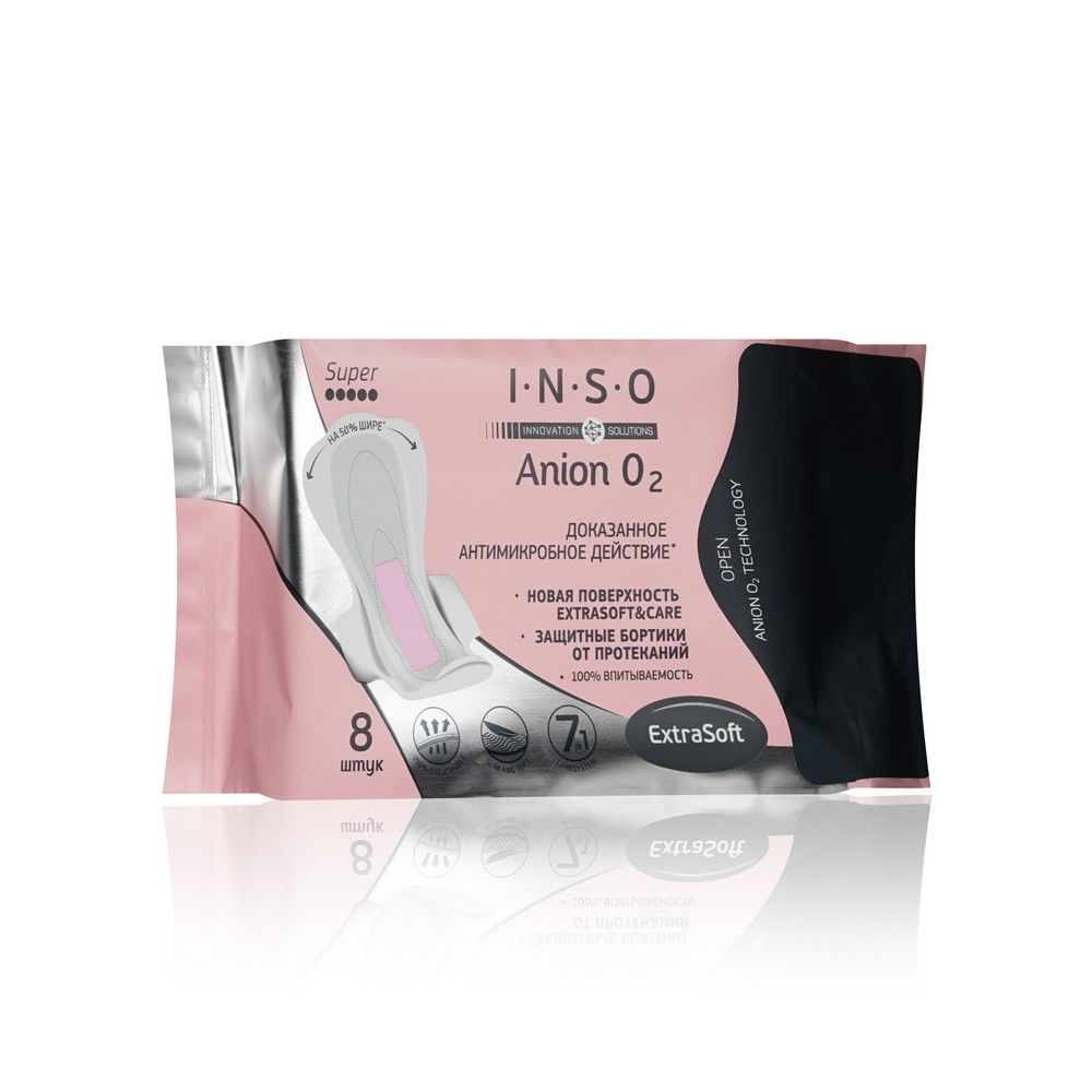 Прокладки INSO Anion O2 супер 8шт. (48)