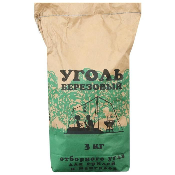 Уголь березовый 3кг (МарийЭл)