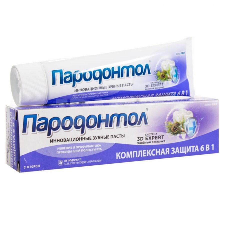 Зубн.паста Пародонтол 124г. комплексная защита 6в1 (24)