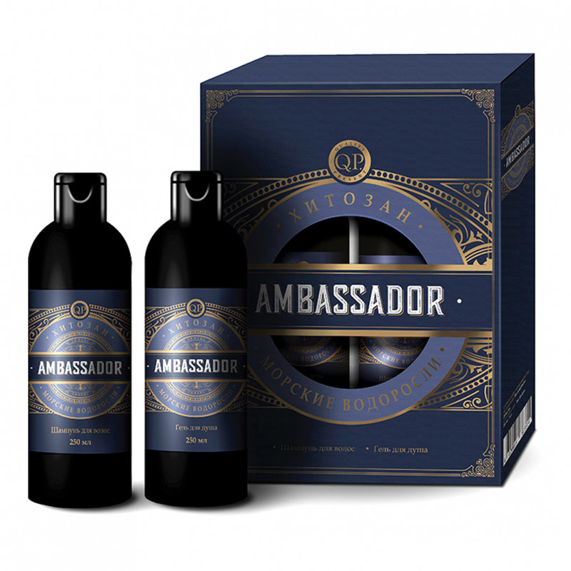 ПН/МУЖ. Тимекс №1120 Ambassador (Шампунь 250мл + Гель/душ 250мл)