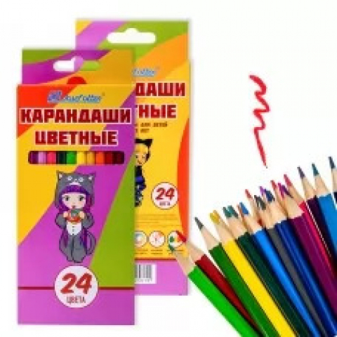 Набор цв. карандашей 24цв. JO Милашки