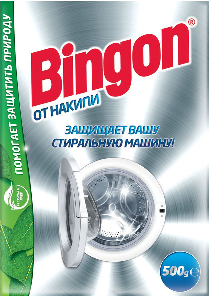 Ср-во Бингон 500г. для удаления накипи в стир. машине***
