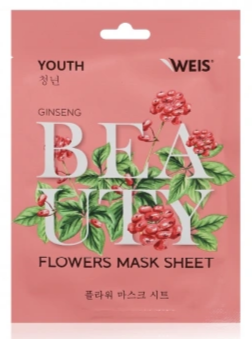 Маска д/лица WEIS 23г. Flower Женьшень (600)