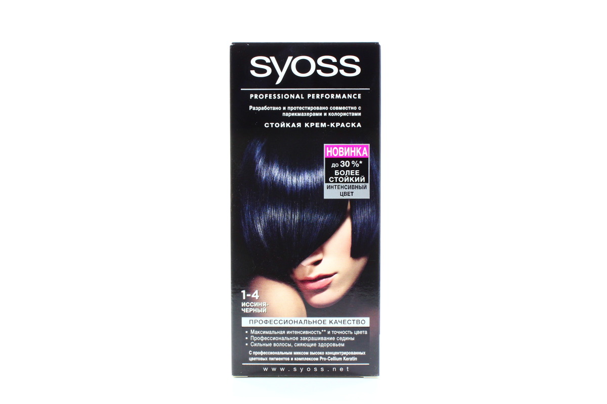 Краска д/волос Syoss 1-4 иссиня-черный (12)
