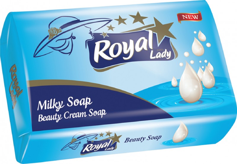 Мыло Royal lady 140г. Молочный (уп.6) (48)