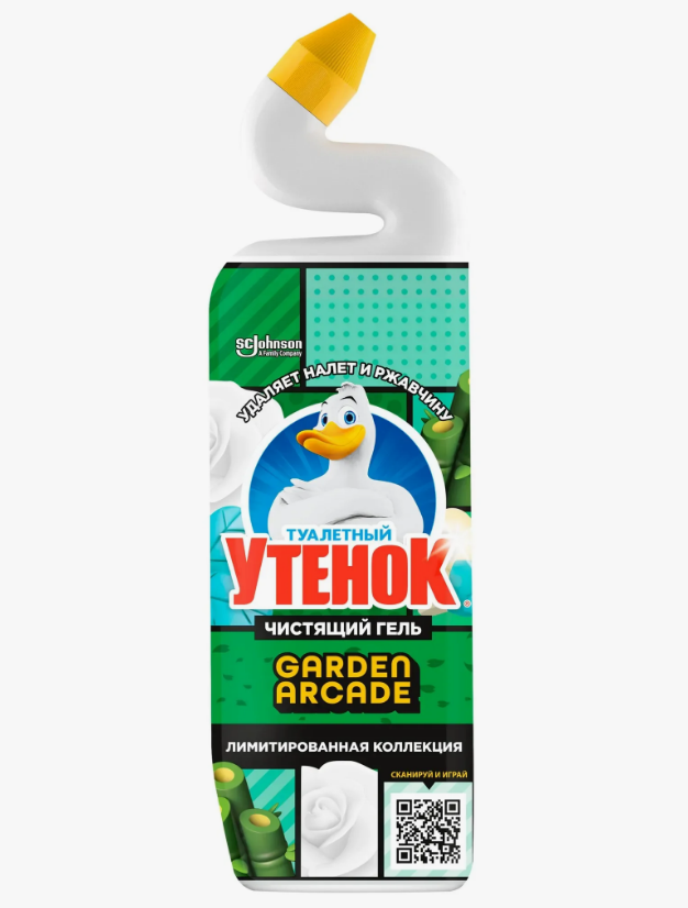 Ср-во Туалетный утенок 800мл. д/туалета Цветочный (12)