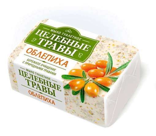 Мыло Целебные травы 160г. Облепиха бум.уп. (4/72)