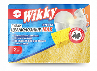Губки д/посуды 2шт. Wikky целлюлозные (40)