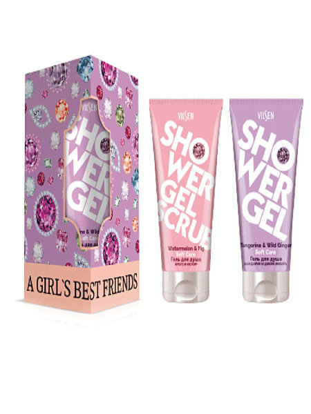 ПН/ЖЕН. Вилсен A Girl's best Friends (Гел-Скраб д/душа 160мл + Гель-Крем д/душа 160мл)