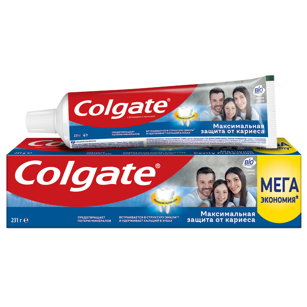 Зубн.паста Colgate 150мл. Максимальная защита свежая мята (48)