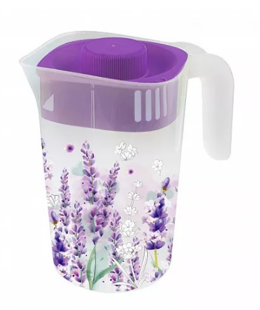 Кувшин пластик 2л. Lavender с крышкой 4317544