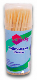 Зубочистки Wikky 100шт. (уп.12)