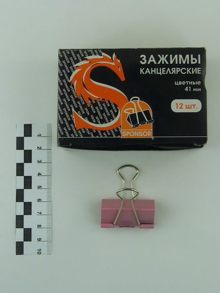 Зажим канц. 41mm Sponsor 12шт.