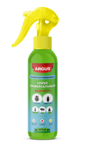 Дихлофос-репеллент Argus 200мл. От клопов и блох (24)