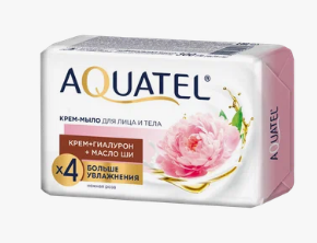 Мыло Aquatel 4*75г. Нежнная роза (24)