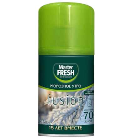 Освежитель воздуха Master FRESH 250мл. Сменный блок Морозное утро (12)