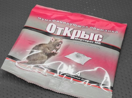 Приманка от грызунов МОРТОРАТмумифицир. (4 дозы)
