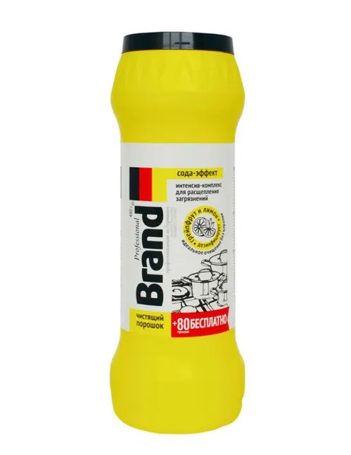 Ср-во Brand 480г. Чистящий порошок Сода-эффект Грейпфрут и лимон (16)