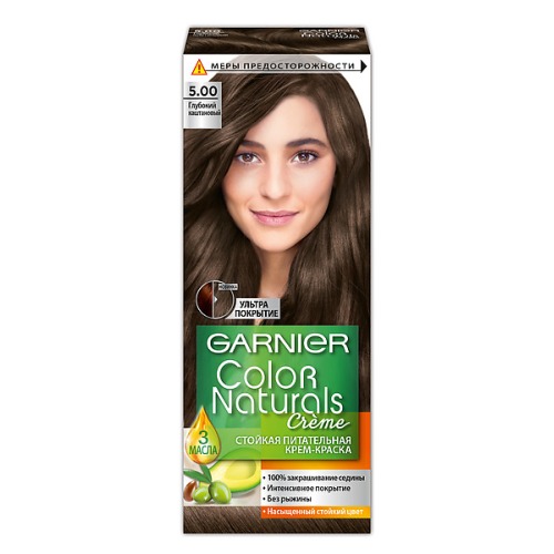 Краска д/волос Garnier Color Naturals 5.00 Глубокий каштановый