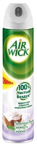 Освежитель воздуха Air Wick 240мл. Aerosol Прохлада льна и свежесть сирени