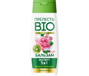 Бальзам Прелесть Био 250мл 5в1 с гидролатом розы для повреж. и сек.