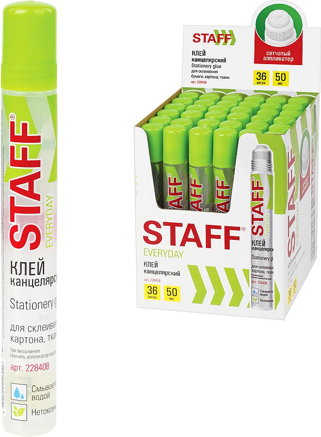 Клей аппликатор 50мл. STAFF (уп.36)