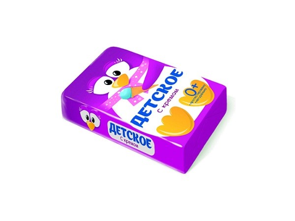 Мыло Сорти Детское 90г. С кремом
