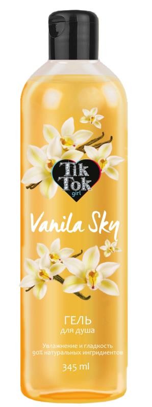 Гель для душа TIK TOK GIRL 360мл. vanilla sky flower power