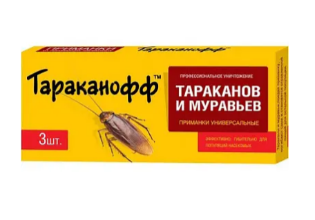 Инсектицид от тараканов Тараканофф 3шт. Приманки (24)